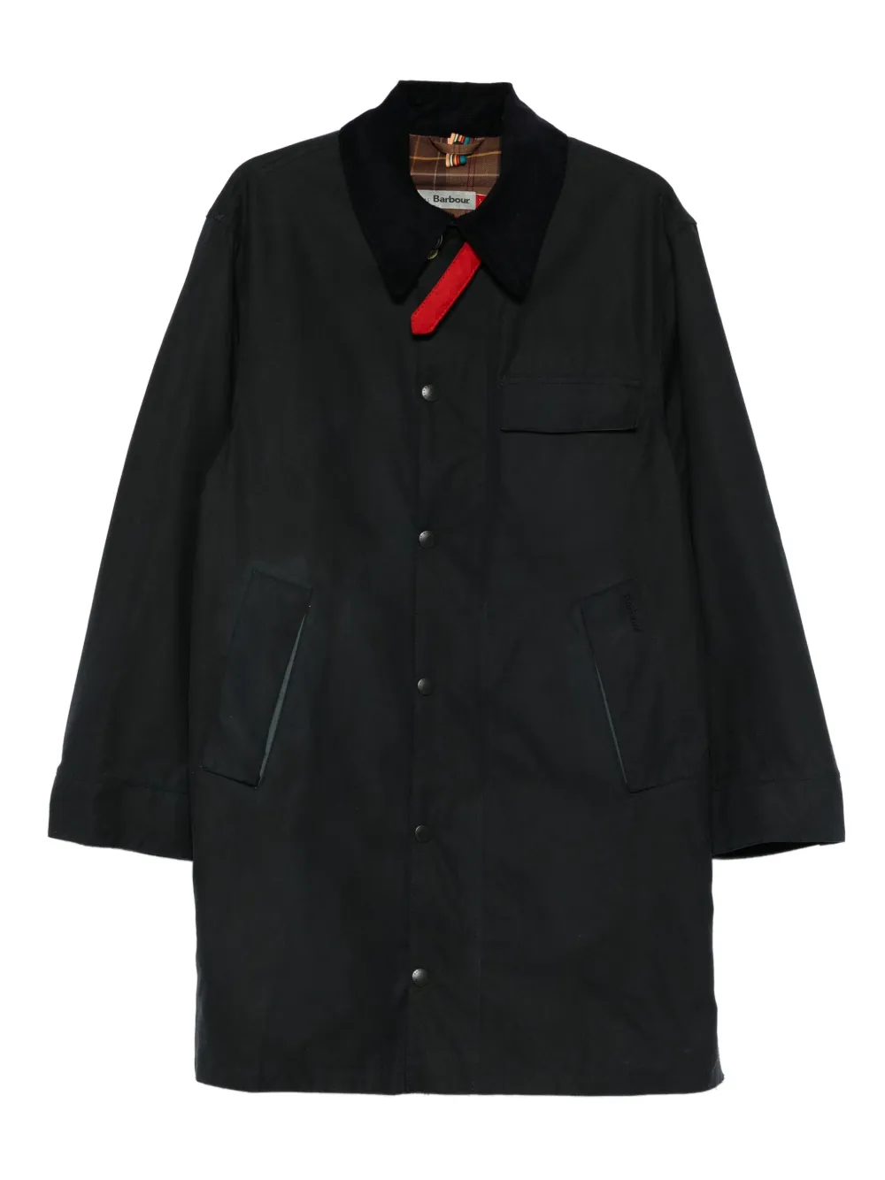 Barbour x Paul Smith corduroy-collar coat | Blue | Image 1
