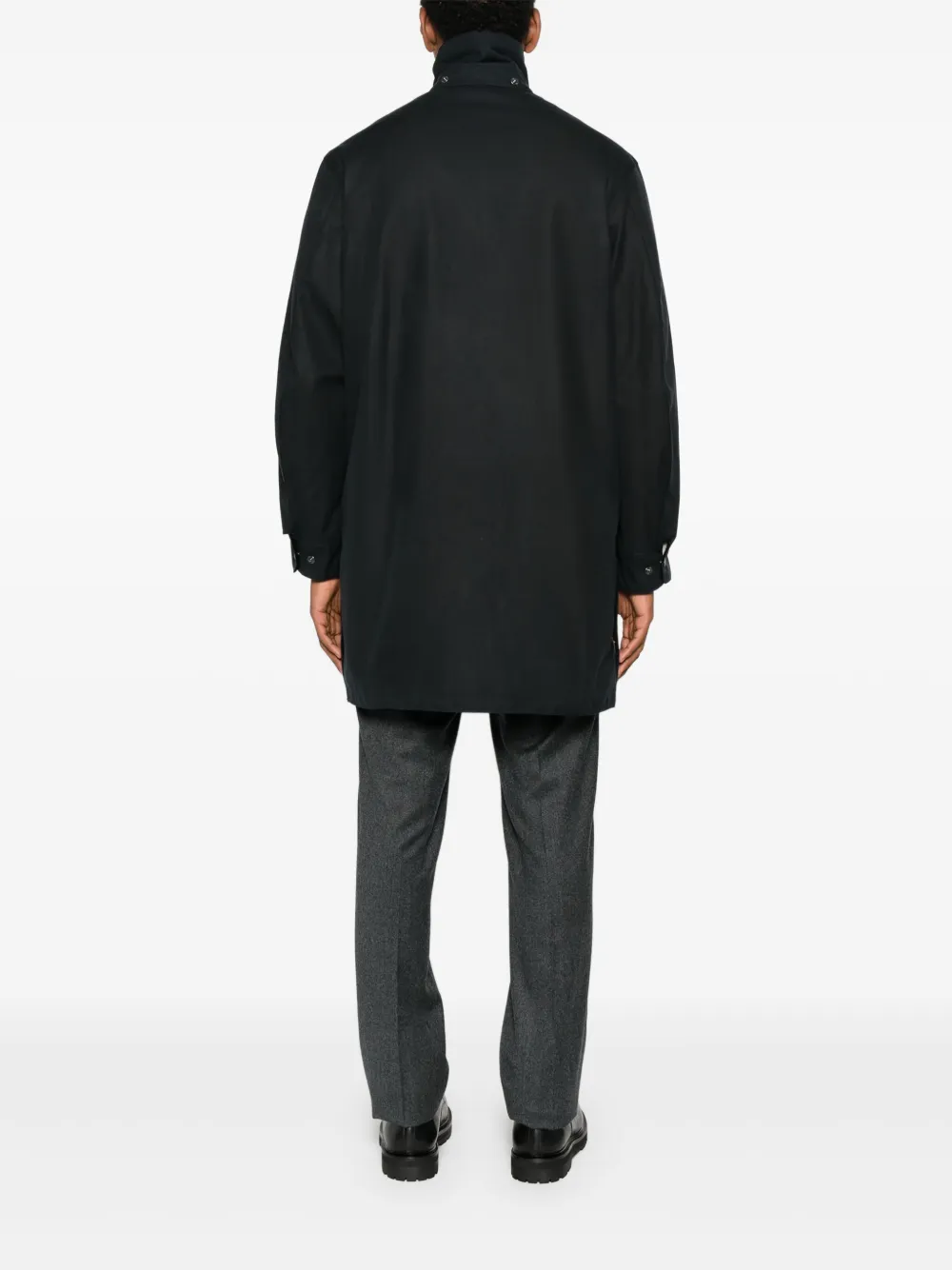 Barbour X Paul Smith Corduroy-collar Coat In Black