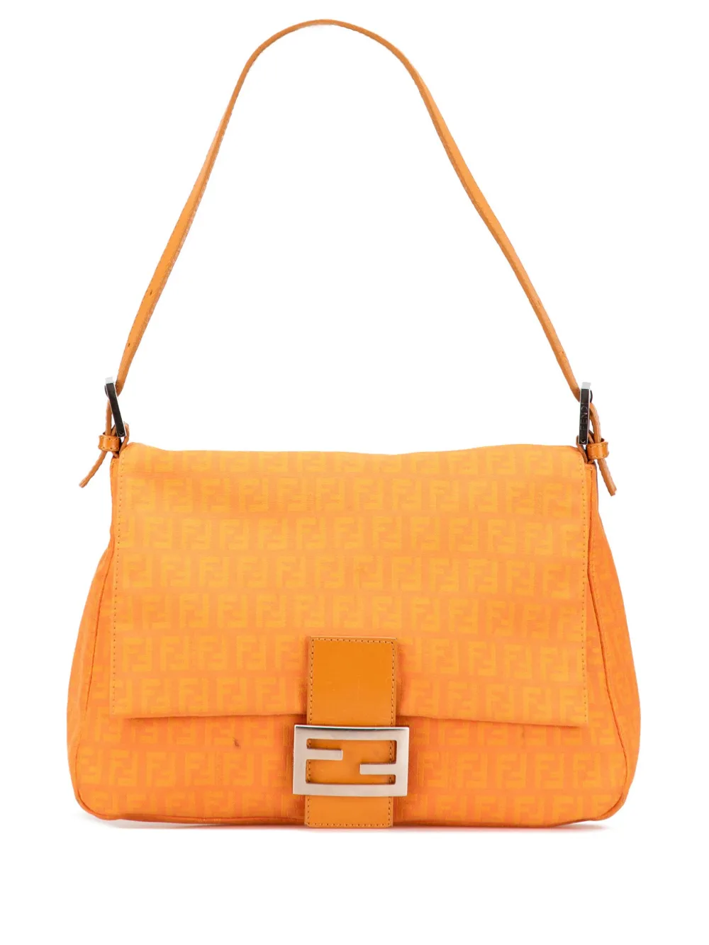 Fendi Pre-Owned 2000-2010 Zucchino Canvas Mamma Forever shoulder bag | Orange | Image 1