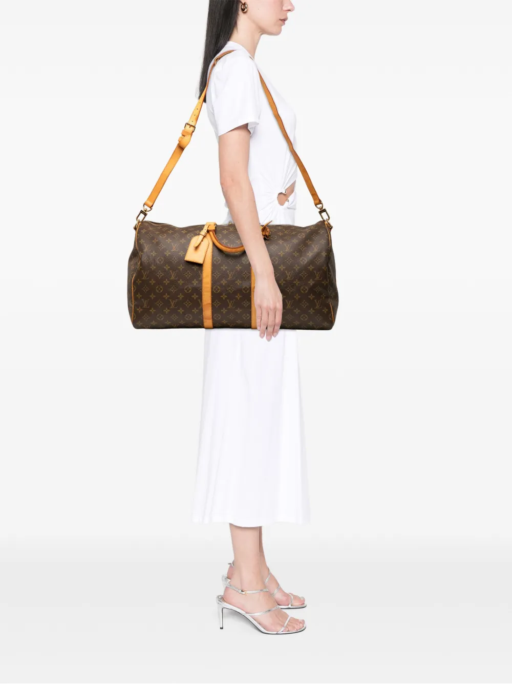 Louis Vuitton Pre-Owned 2003 Monogram Keepall Bandouliere 55 travel bag | Pre-Owned | Image 2