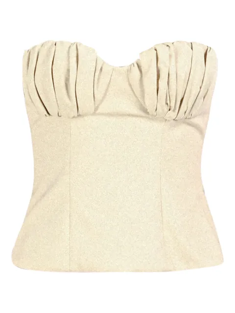 Rowen Rose ruched-bustier top