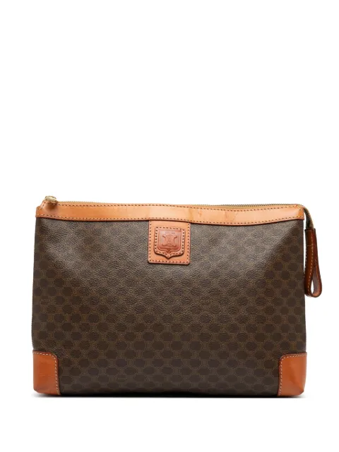 Celine Pre-Owned 2009 Macadam Coated Canvas clutch bag