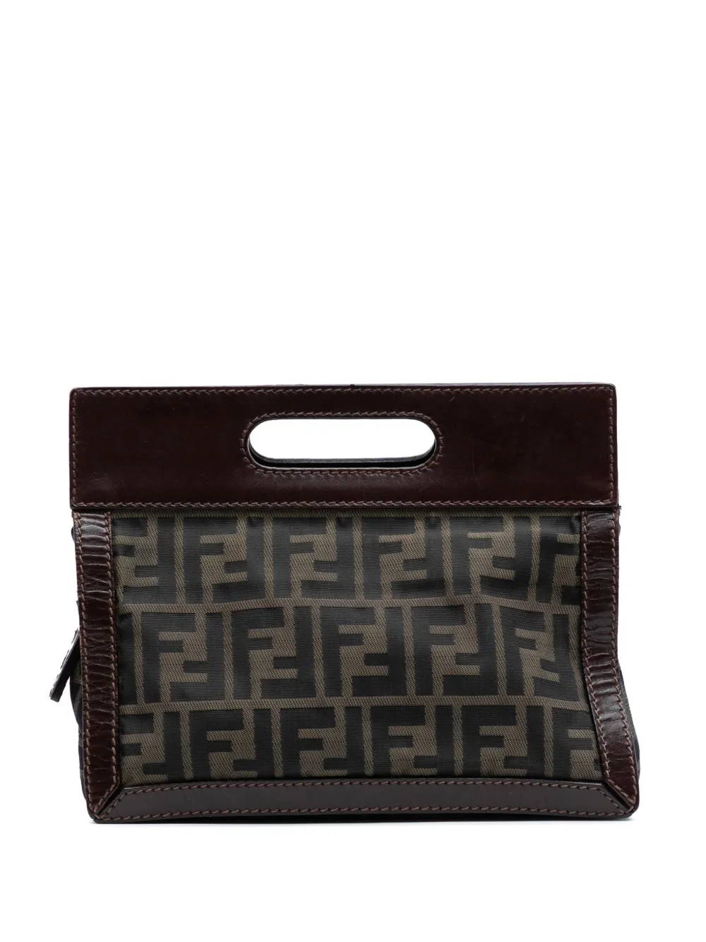 Fendi Pre-Owned 2000-2010 Mini Zucca Canvas Peekaboo Defender handbag | Brown | Image 1