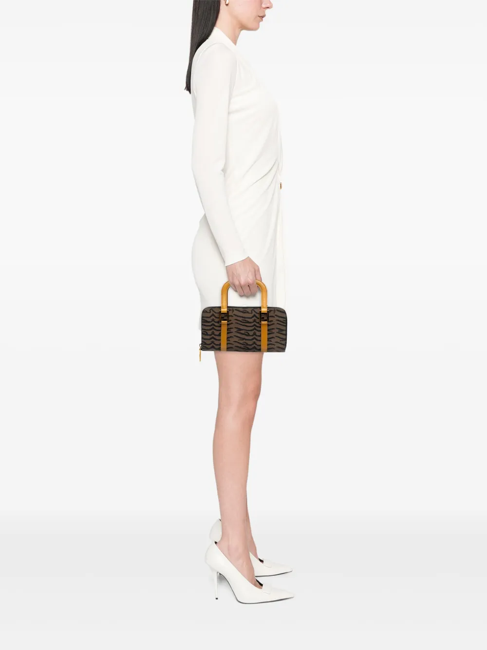 Fendi Pre-Owned 2000-2010 Zebra Print Canvas Twins handbag | Pre-Owned | Image 2