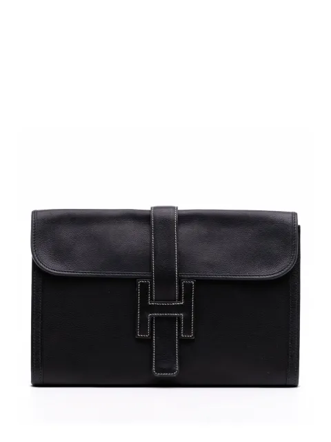 Hermès Pre-Owned 2012 Evergrain Jige PM clutch bag