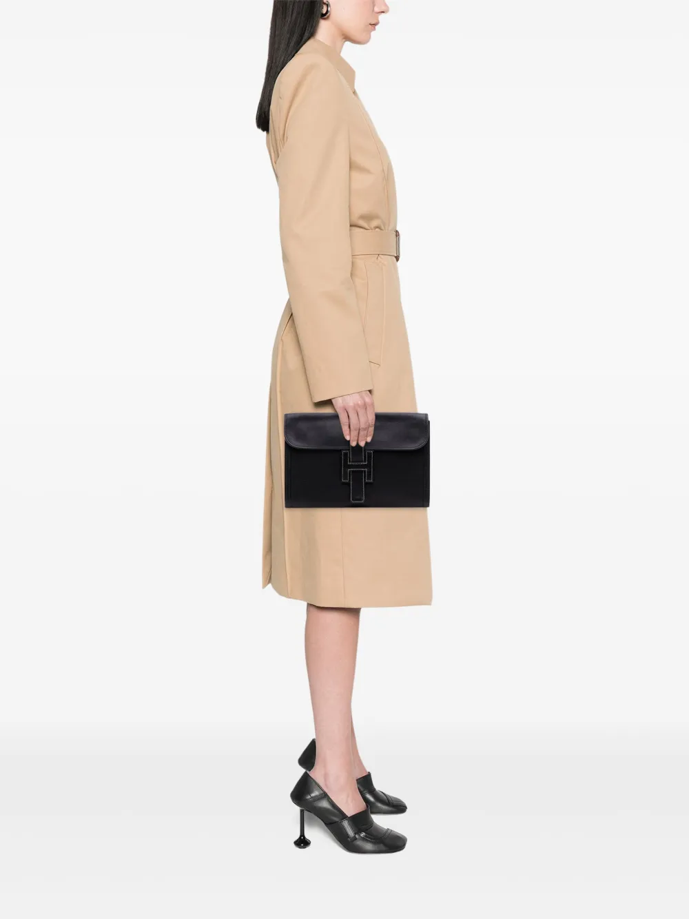 Hermès Pre-Owned 2012 Evergrain Jige PM clutch bag | Pre-Owned | Image 2