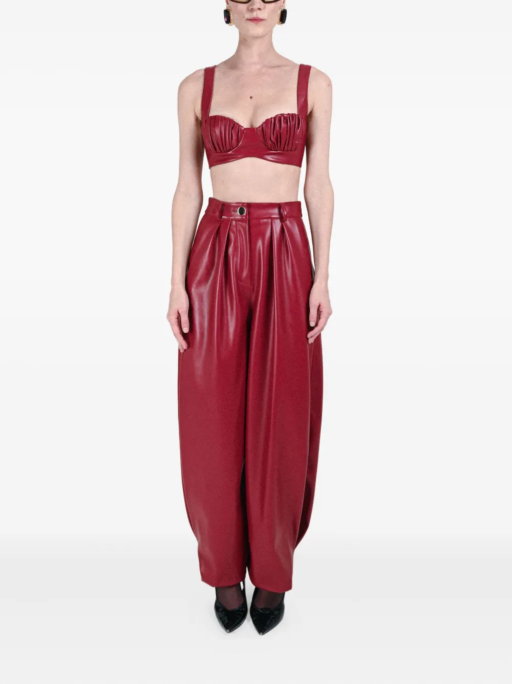 Rowen Rose button-fastening trousers | Tapered Pants | Image 2