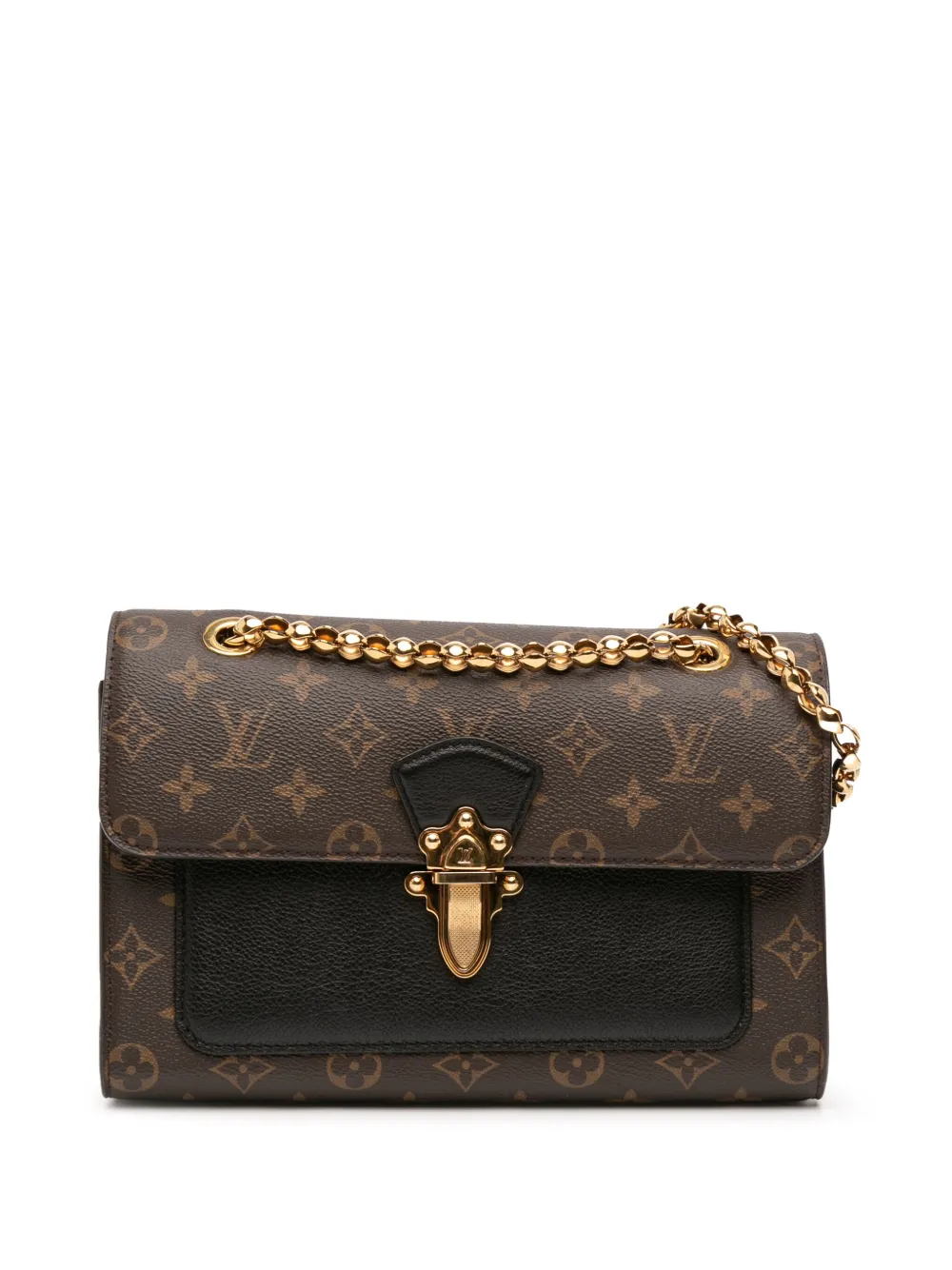 Pre-owned Louis Vuitton 2016 Monogram Victoire Crossbody Bag In Black