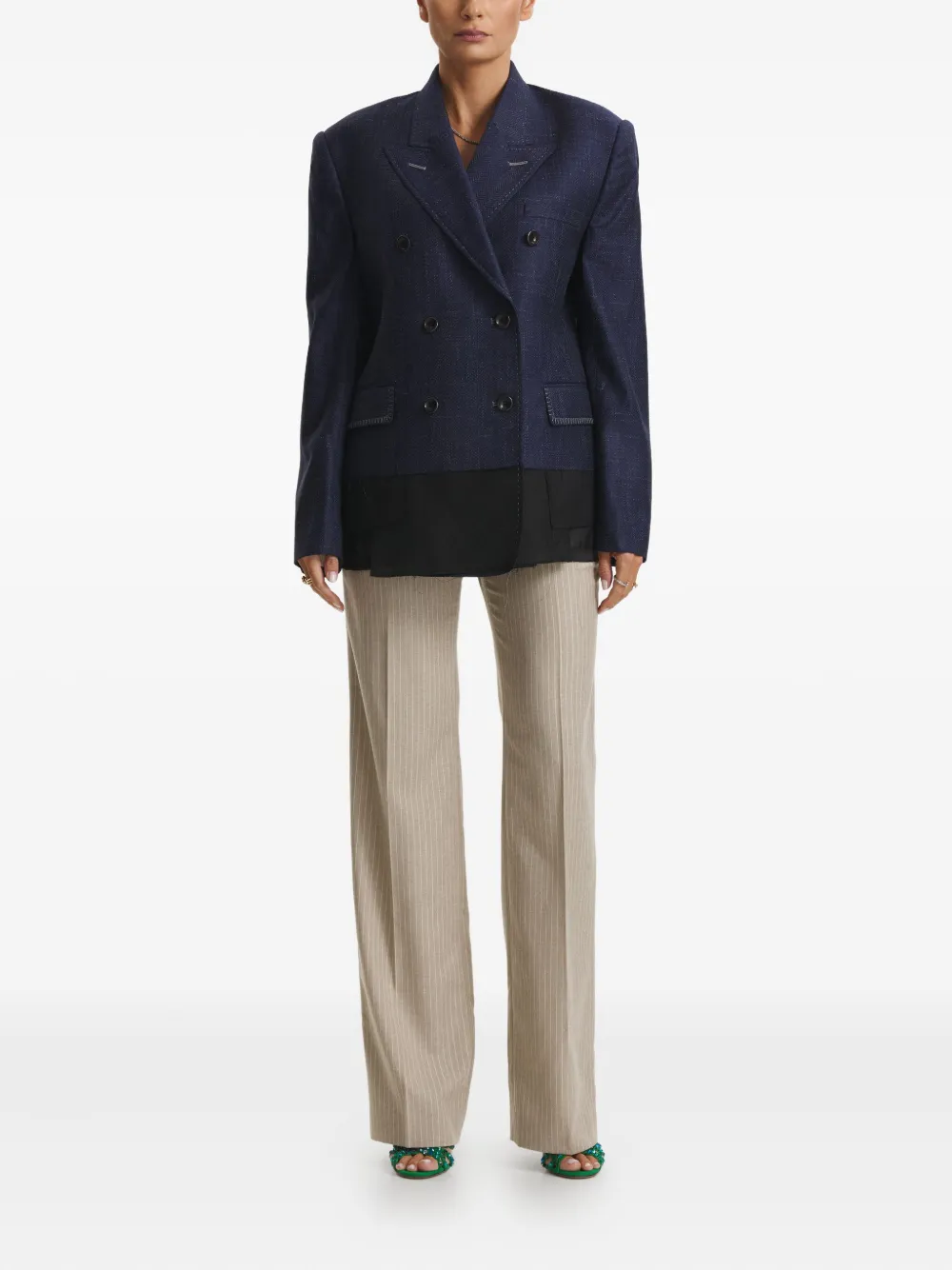Cuanna Margie Double-breasted Blazer In Blue