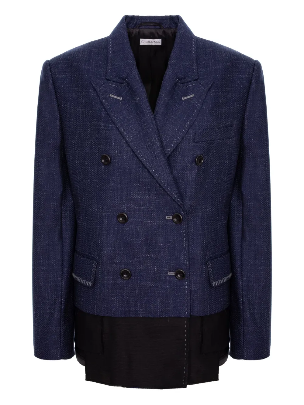 Cuanna Margie Double-breasted Blazer In Blue