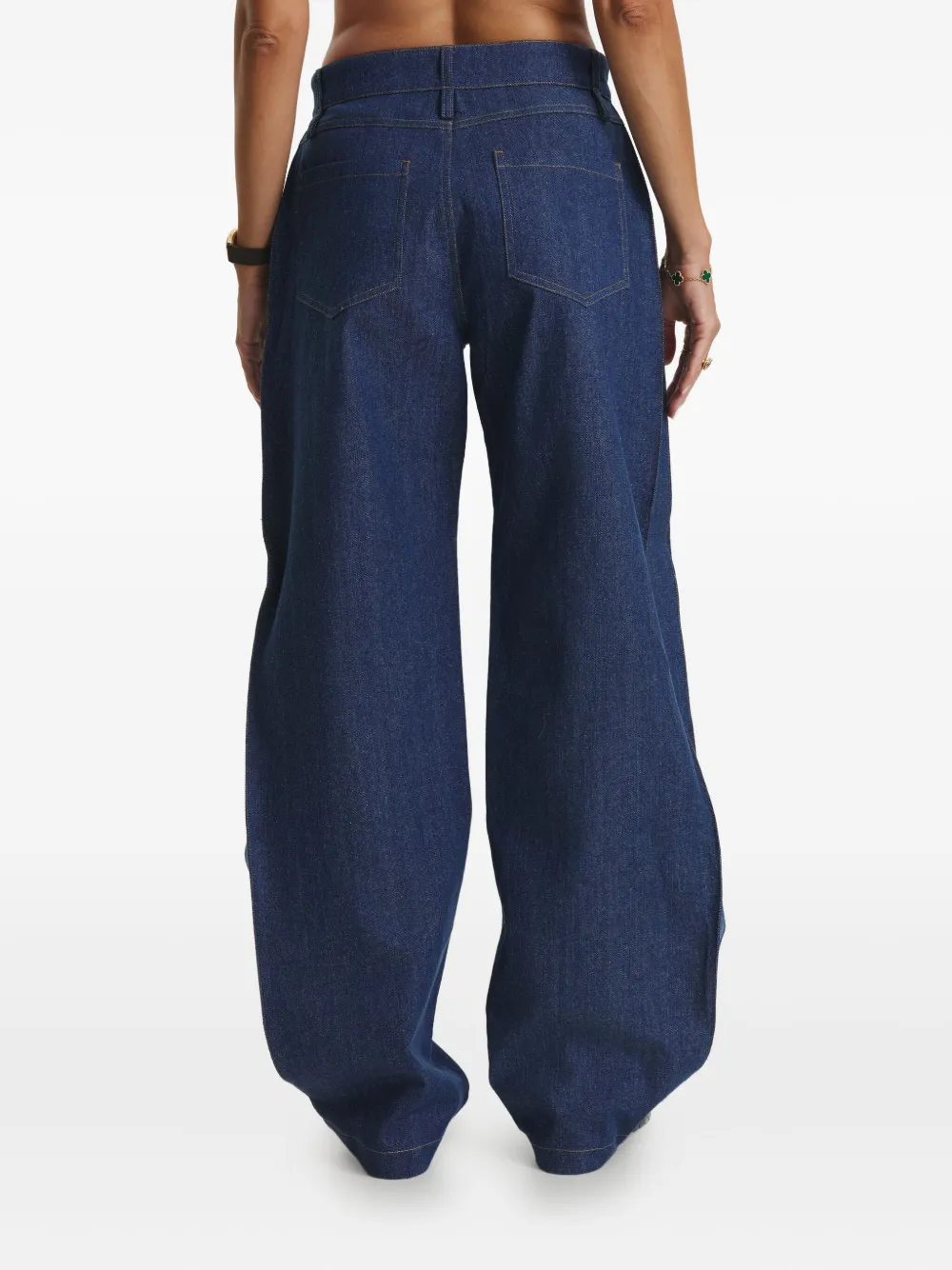 Cuanna Seam-detail Jeans In Blue