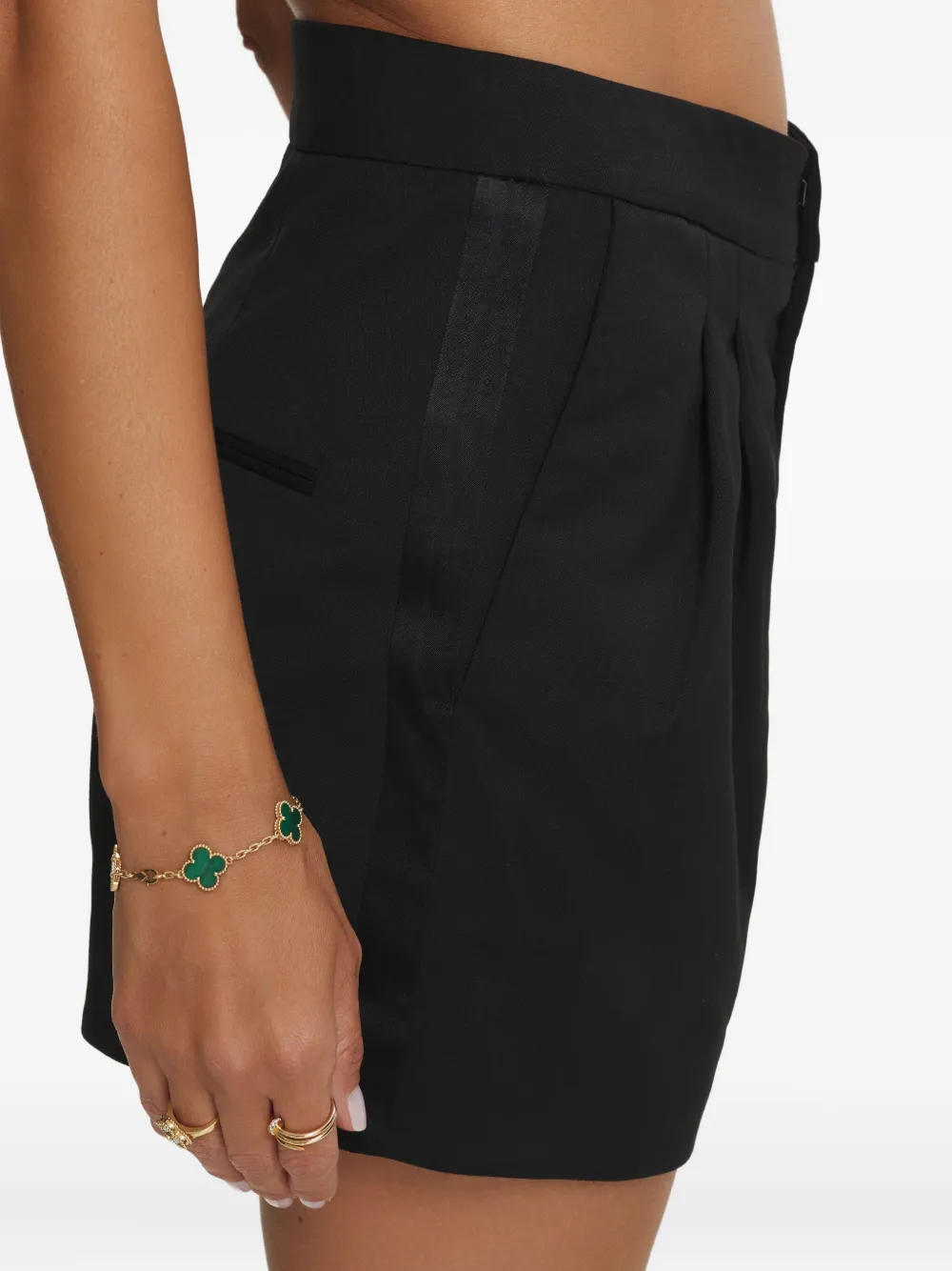 Cuanna Isabel Pleated Shorts In Black
