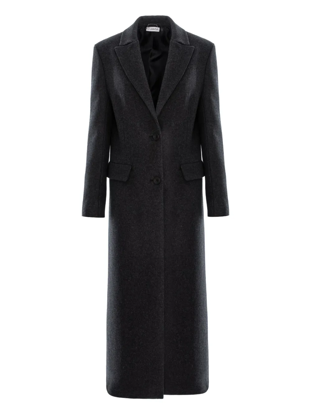 Cuanna Grey Buttoned Coat In Gray