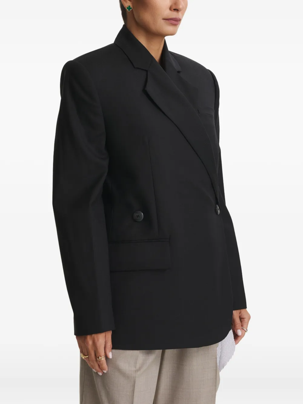 Cuanna Lima Double-breasted Blazer In Black