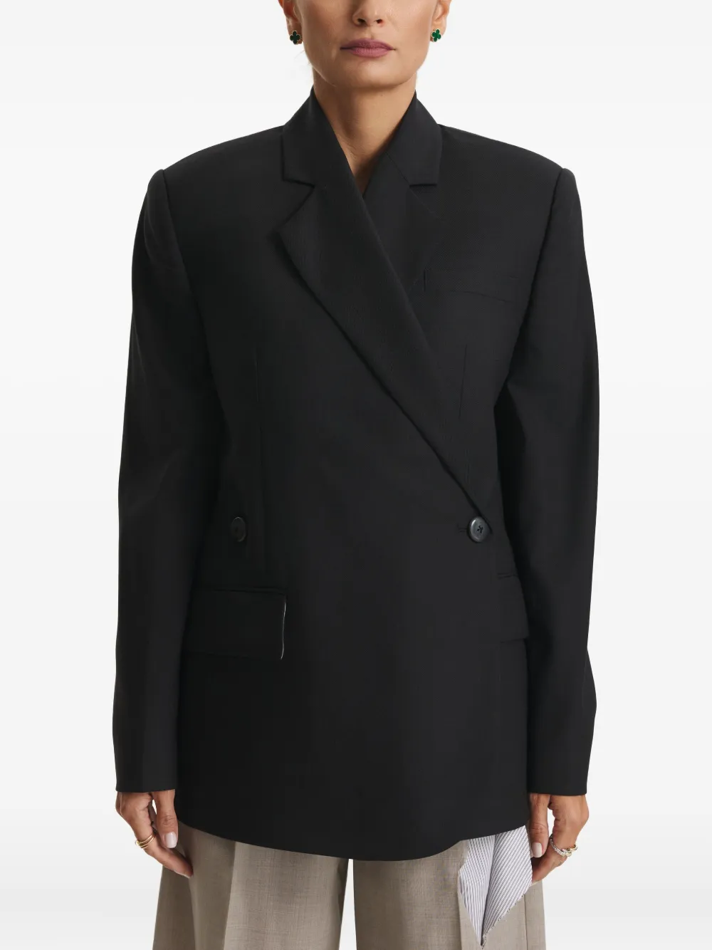 Cuanna Lima Double-breasted Blazer In Black