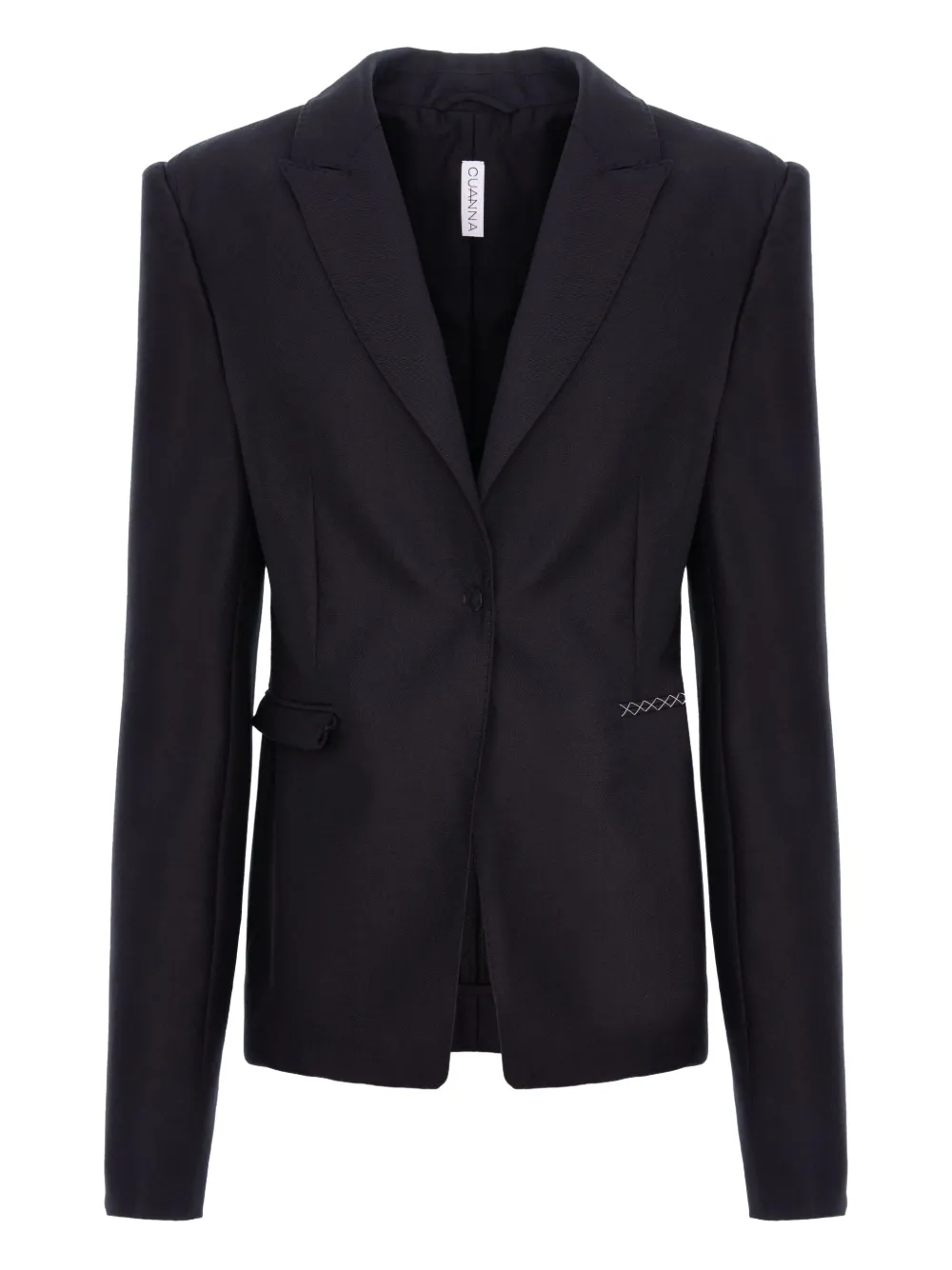 Cuanna Stitch-detail Blazer In Blue