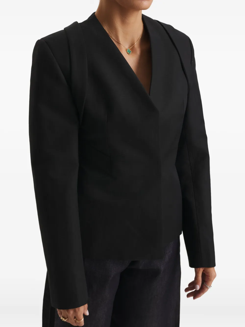 Cuanna Lara Cross-back Jacket In Black