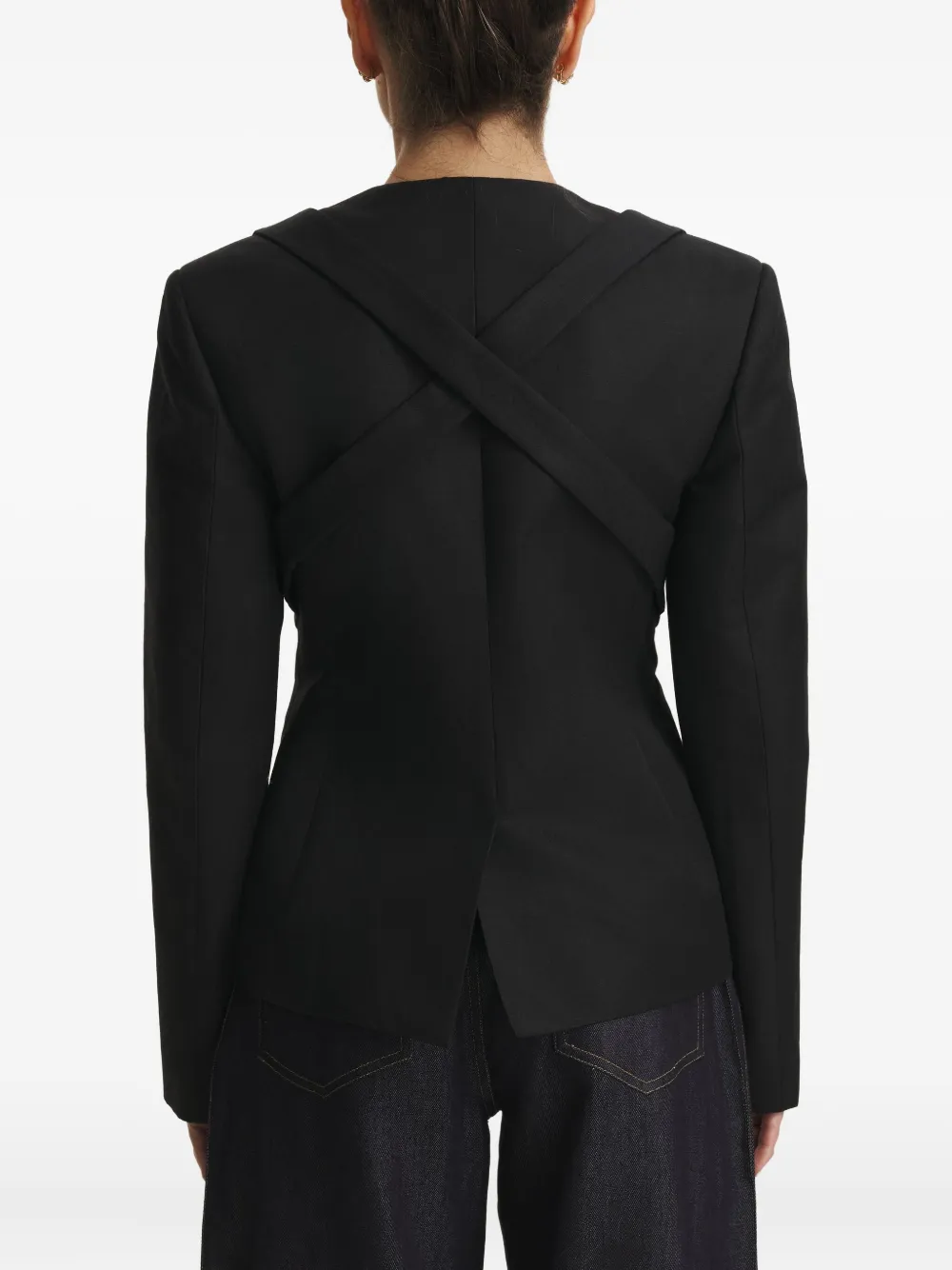 Cuanna Lara Cross-back Jacket In Black