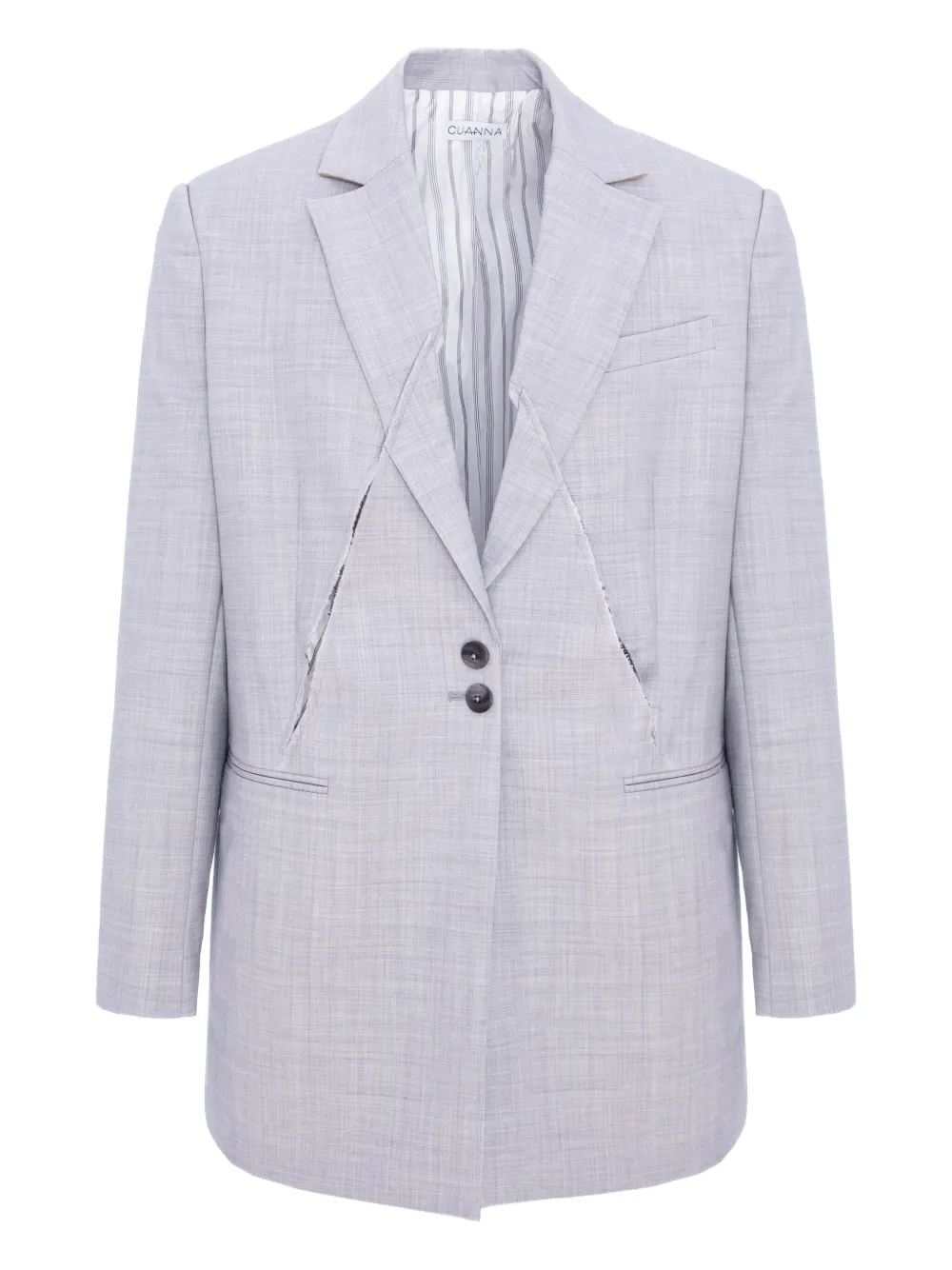 Cuanna Brad Buttoned Blazer In Gray