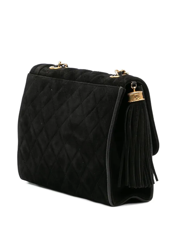 CHANEL Pre-Owned 1989-1991 キルティング タッセル フラップ 