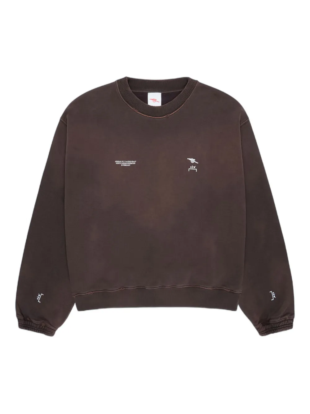 A-COLD-WALL* x Arsenal FC Felpa Avenell con logo - Marrone