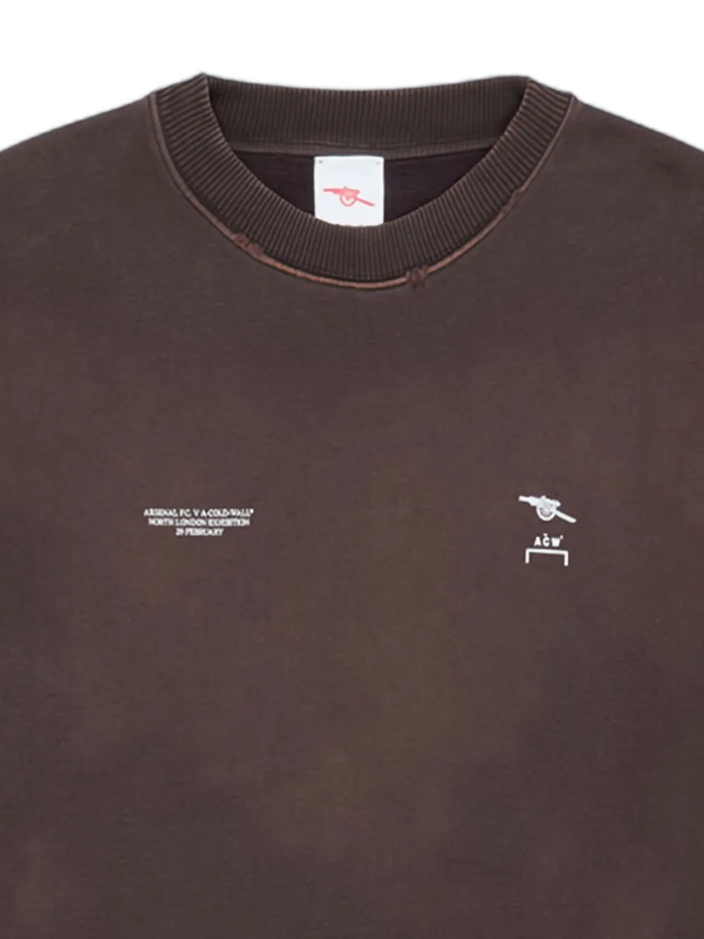 A-COLD-WALL* x Arsenal FC Avenell sweater met logopatroon Bruin