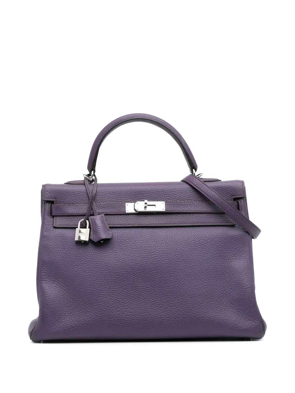 Hermès Pre-Owned bolsa satchel Togo Kelly II Retourne 35 2012 | morado | Image 1