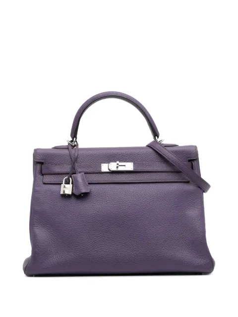 Hermès Pre-Owned bolsa satchel Togo Kelly II Retourne 35 2012
