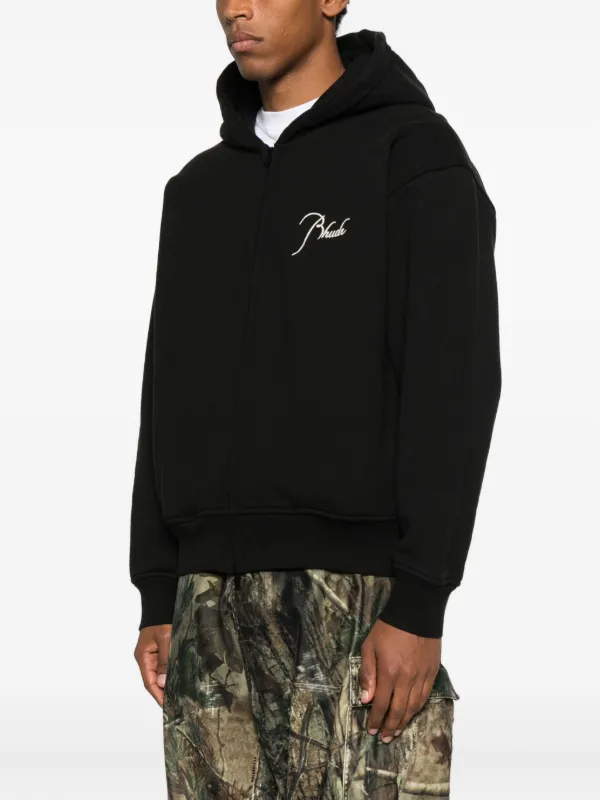 RHUDE ロゴ パーカー | ブラック | FARFETCH JP
