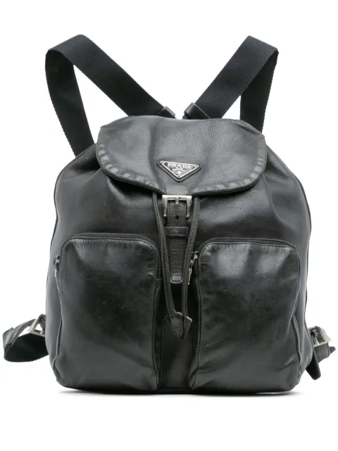 Prada Pre-Owned 2000-2013 Nappa Double Pocket Drawstring backpack