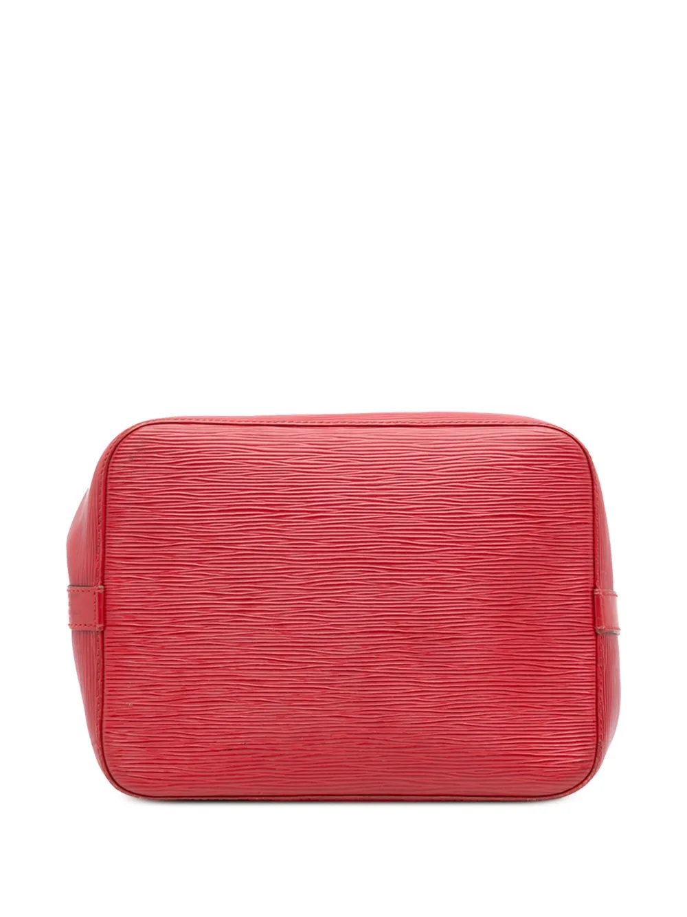 Pre-owned Louis Vuitton 1995 Epi Petit Noe Bucket Bag In Red