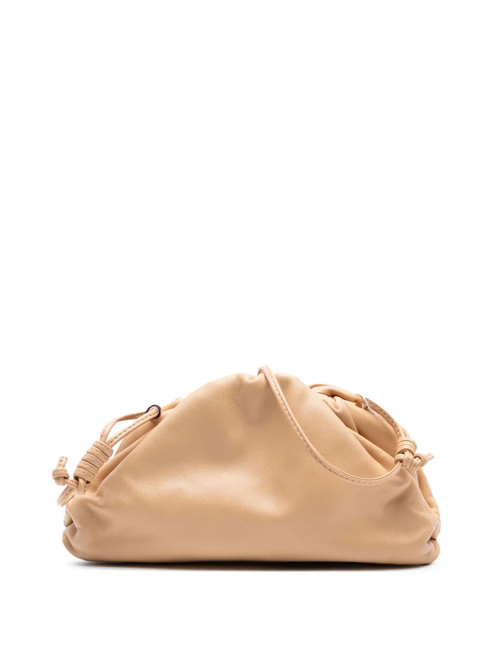 Pre-owned Bottega Veneta 2012-2025 Lambskin The Mini Pouch Crossbody Bag In Brown