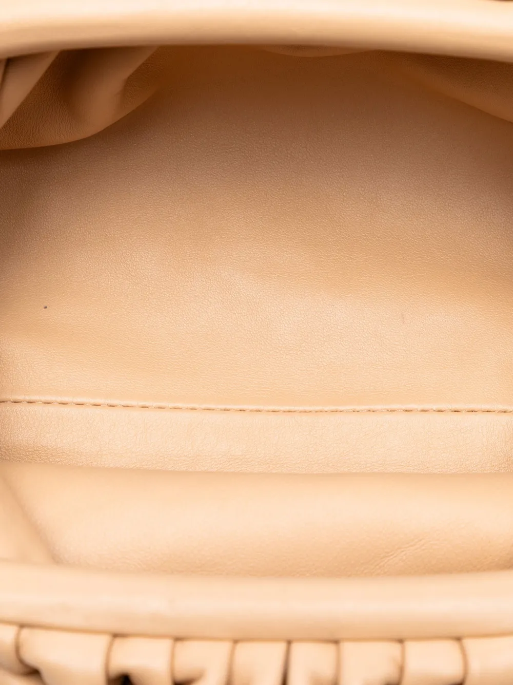 Pre-owned Bottega Veneta 2012-2025 Lambskin The Mini Pouch Crossbody Bag In Brown