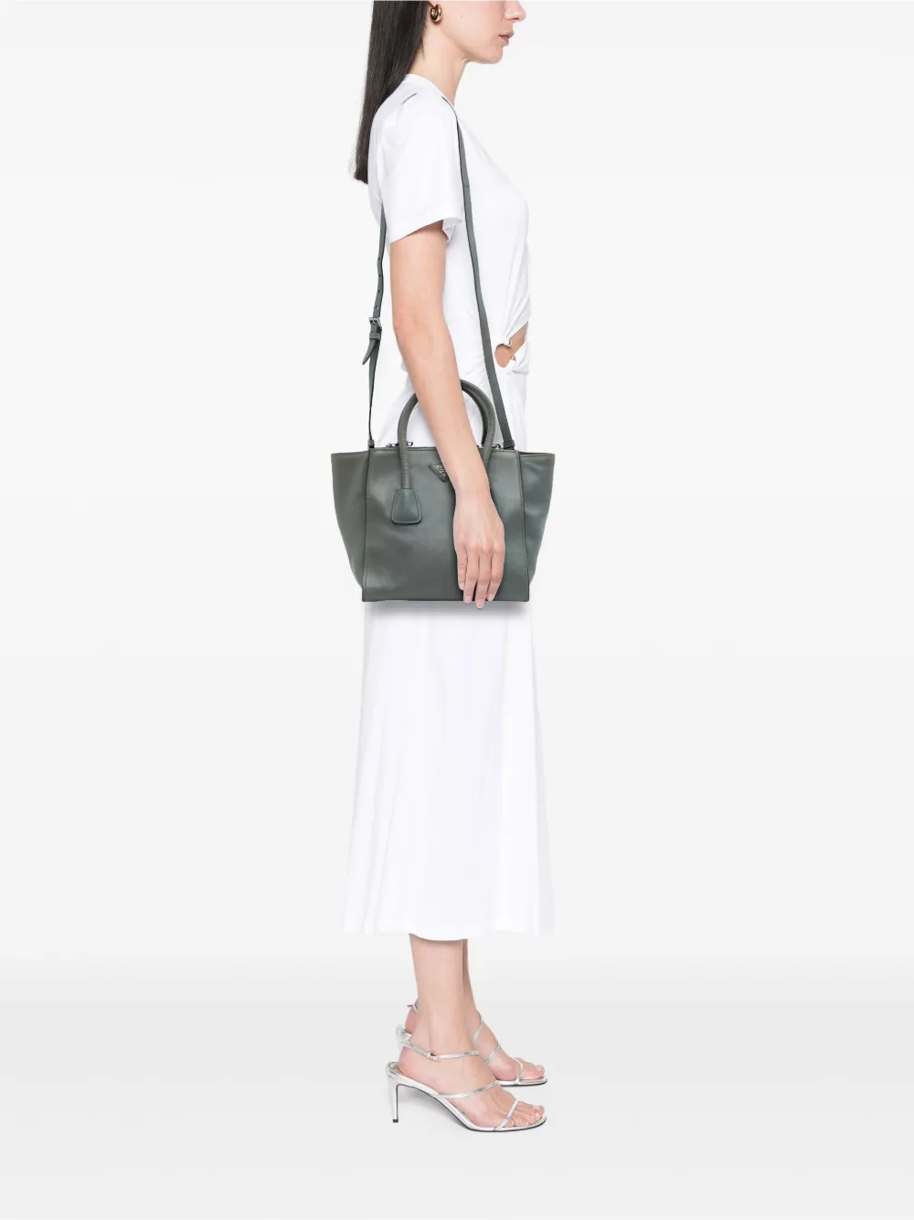 Prada Pre-Owned 2010-2025 Glace Calf Twin Pocket satchel | Pre-Owned | Image 2