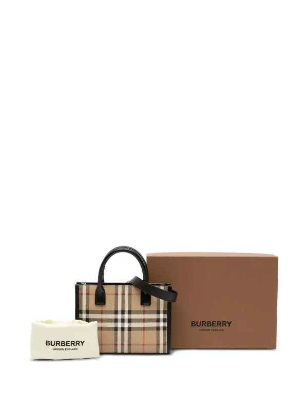 Burberry Pre-Owned 2018-2025 Mini House Check Coated Canvas Denny