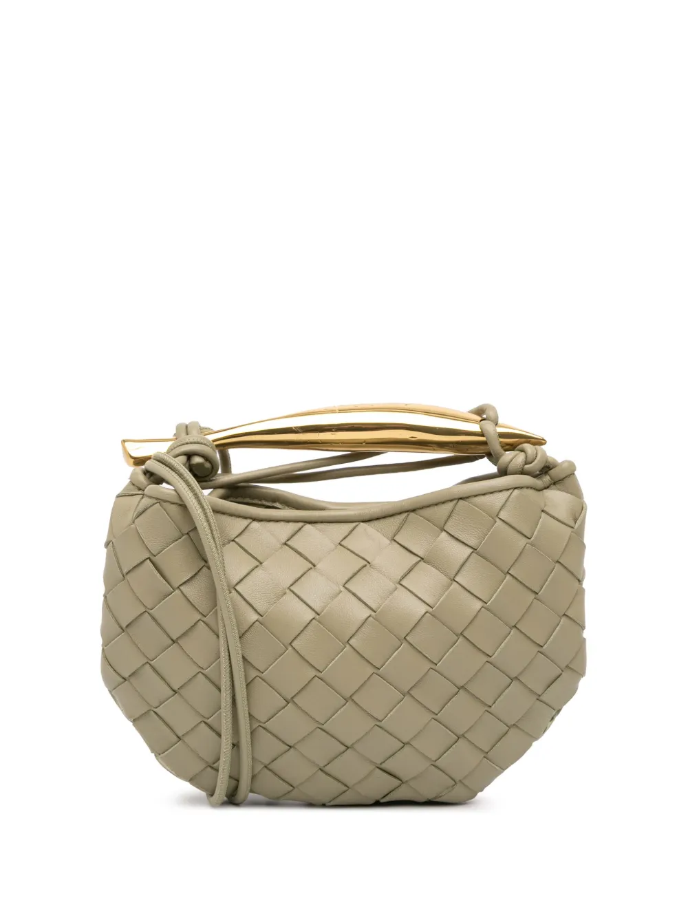 Bottega Veneta Pre-Owned 2012-2025 Baby Lambskin Intrecciato Sardine satchel | Brown | Image 1