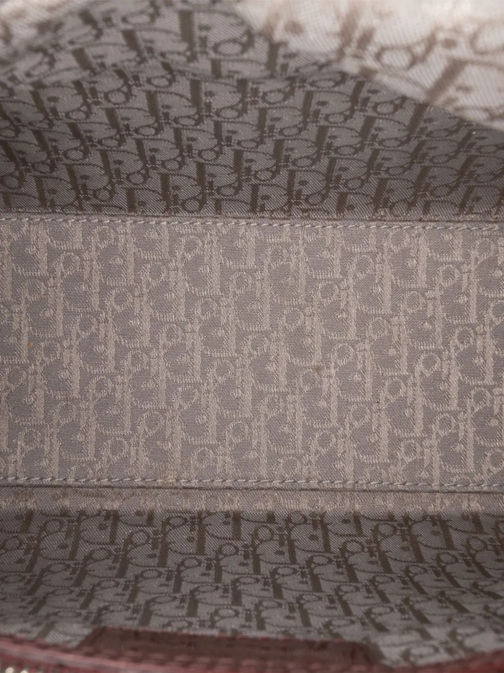 DIOR Pre-owned 2011 Medium Patent Cannage Lady Satchel In Red