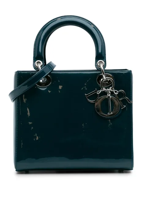 Christian Dior Pre-Owned 2015 Medium Patent Lady Dior satchel