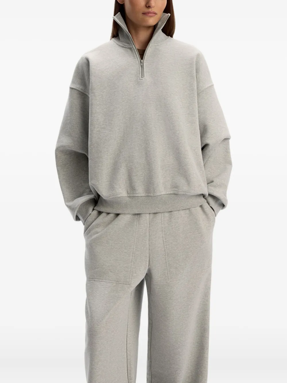 12 STOREEZ Sweater met rits Grijs