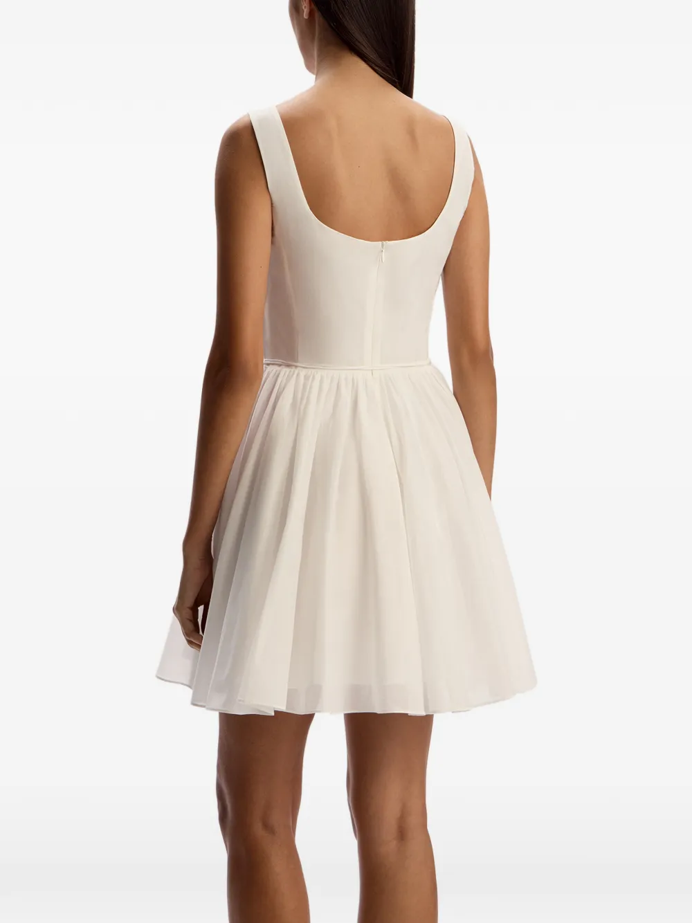 12 STOREEZ Mini-jurk met vierkante hals Beige