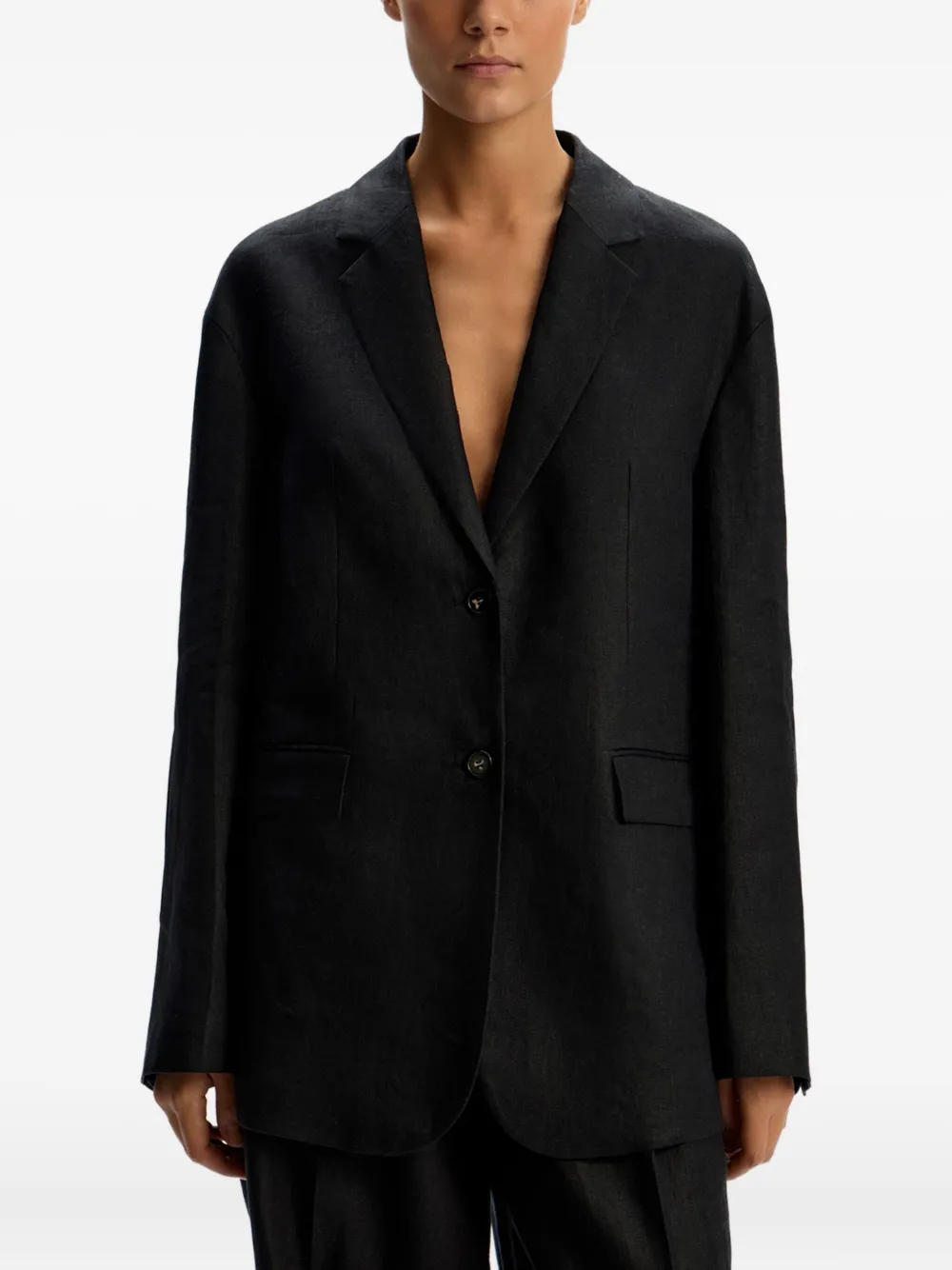 12 STOREEZ Blazer met knoopsluiting Zwart