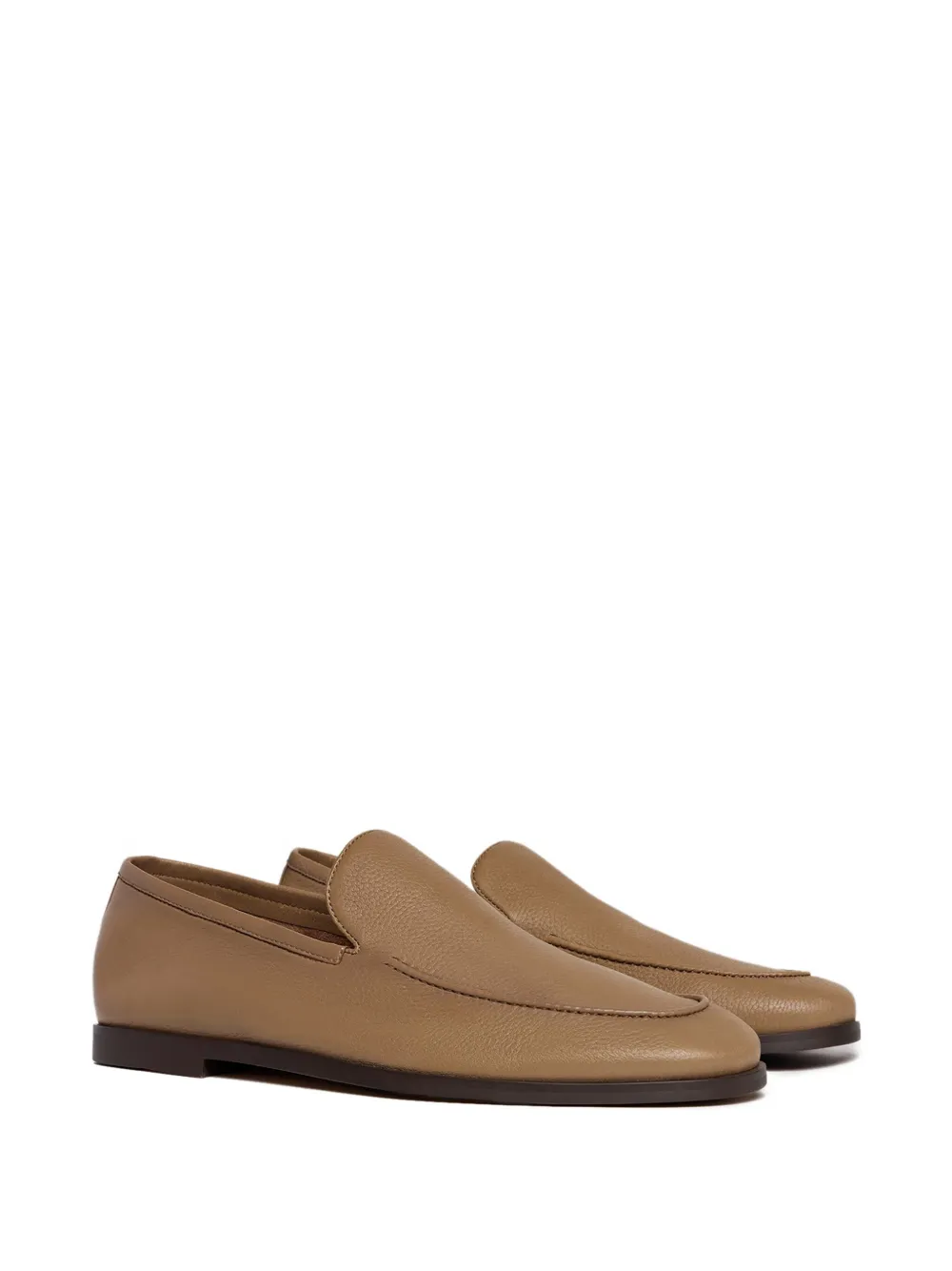12 STOREEZ Leren loafers - Beige