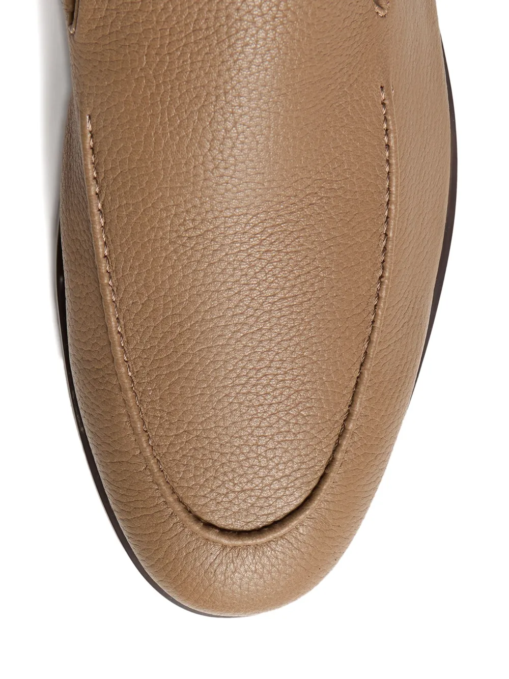 12 STOREEZ Leren loafers Beige