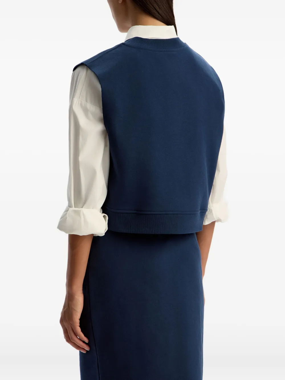 12 STOREEZ Top met V-hals Blauw