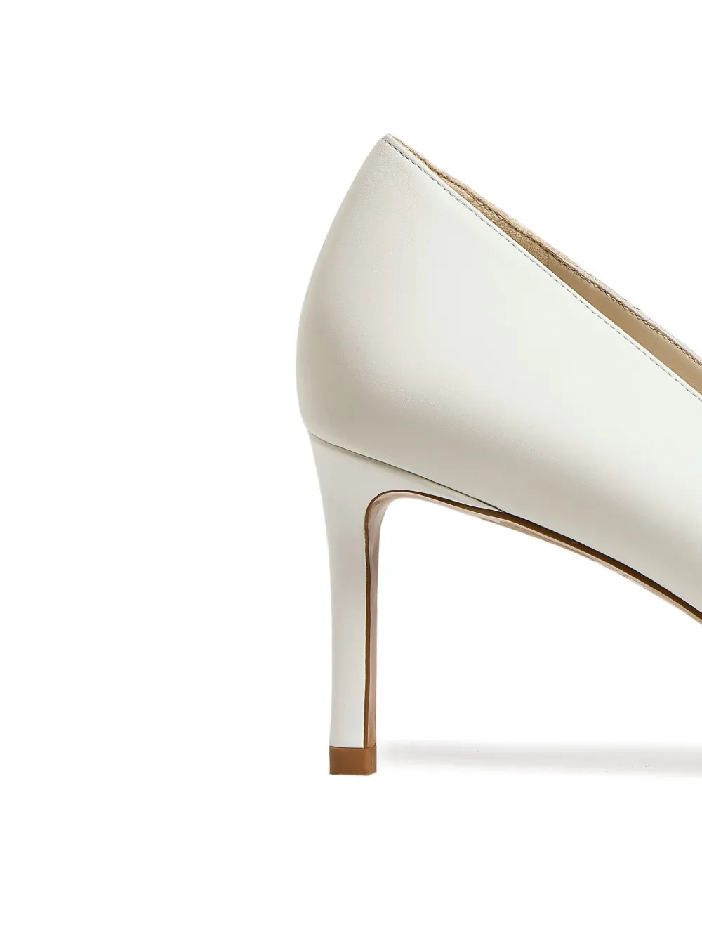 12 STOREEZ 70 mm leren pumps met hak Wit