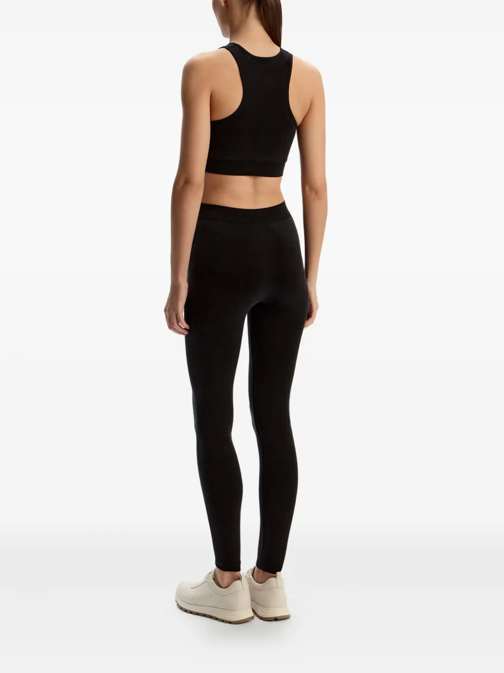 12 Storeez Cupro Blend Leggings In Black