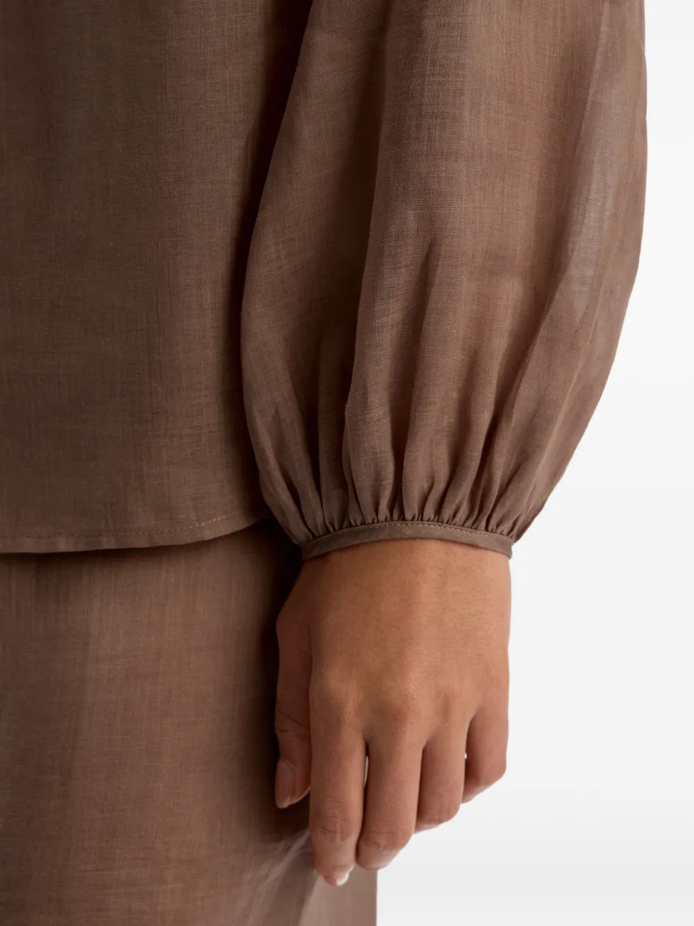 12 Storeez Rami Blouse In Brown