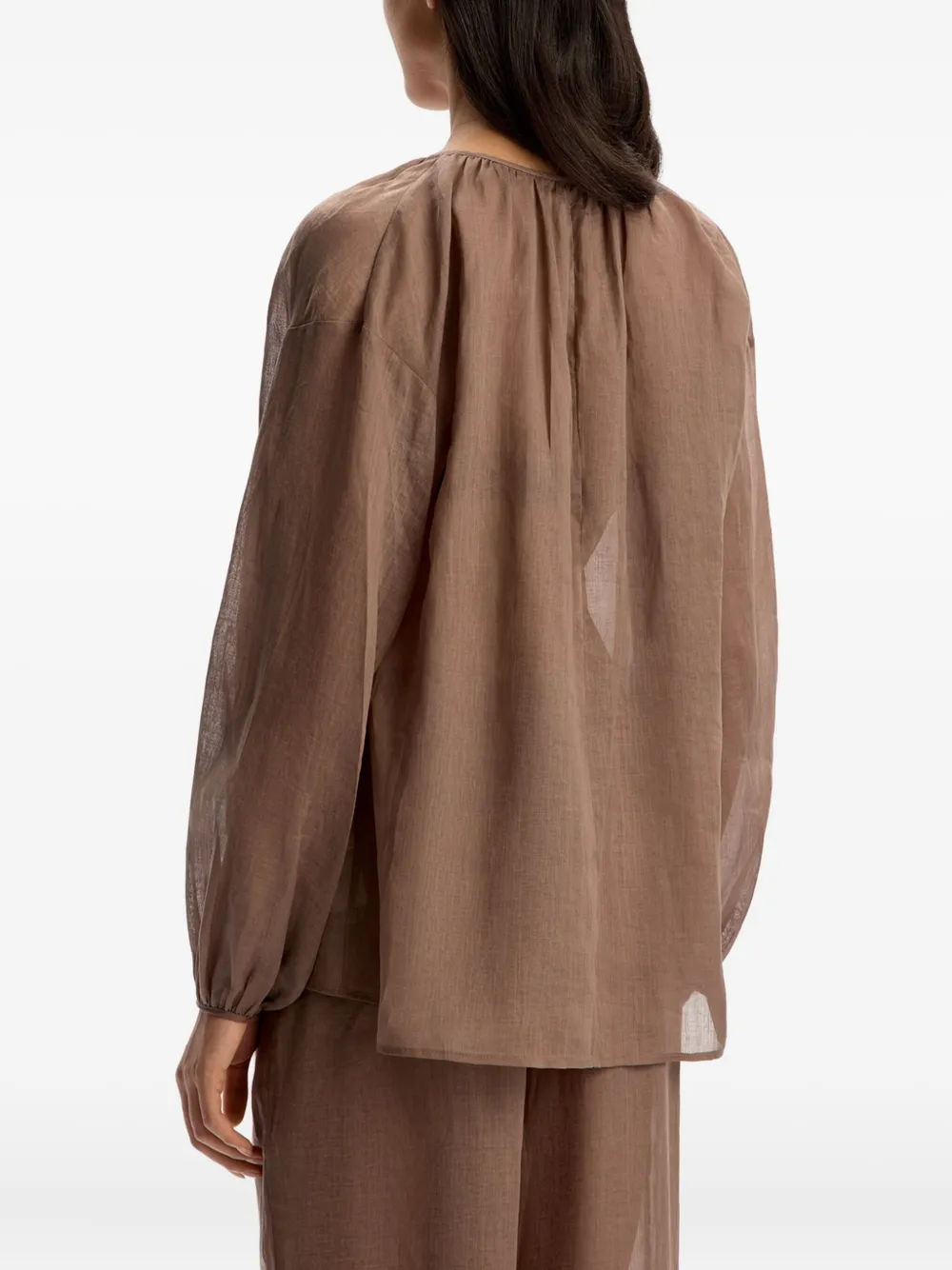 12 Storeez Rami Blouse In Brown