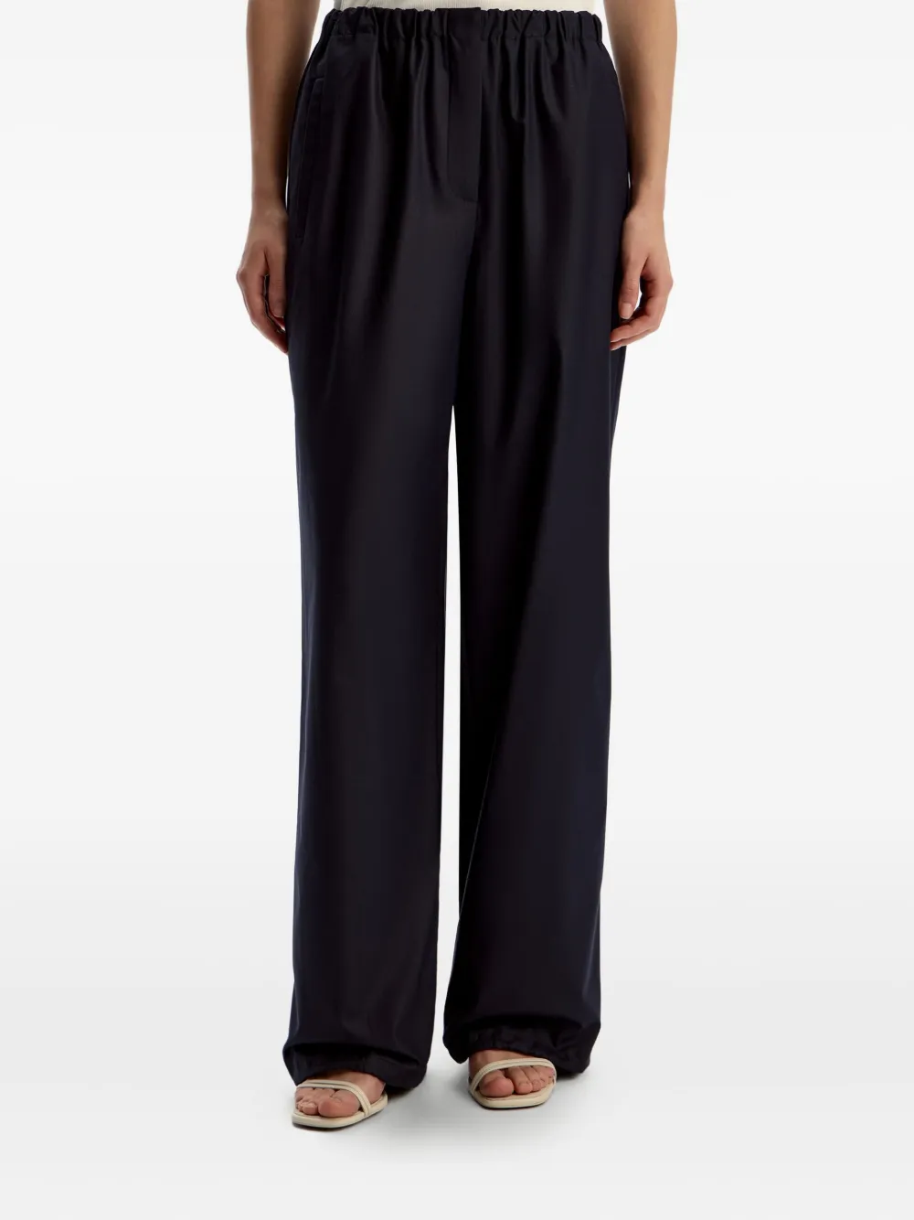 12 STOREEZ drawstring straight-leg trousers | Blue | Image 1