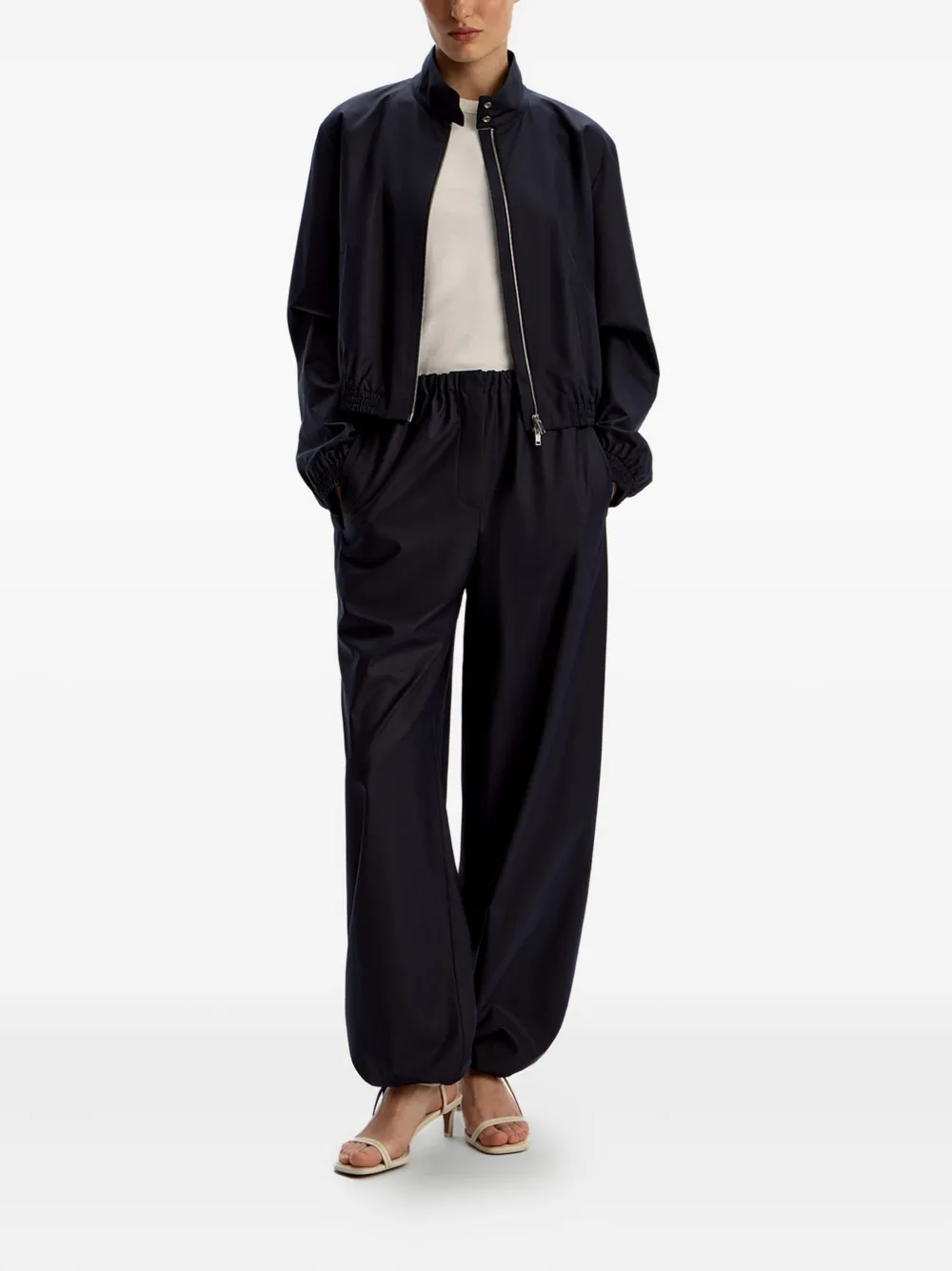 12 STOREEZ Straight broek met trekkoord - Blauw